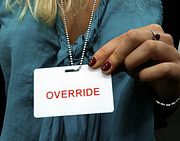 override